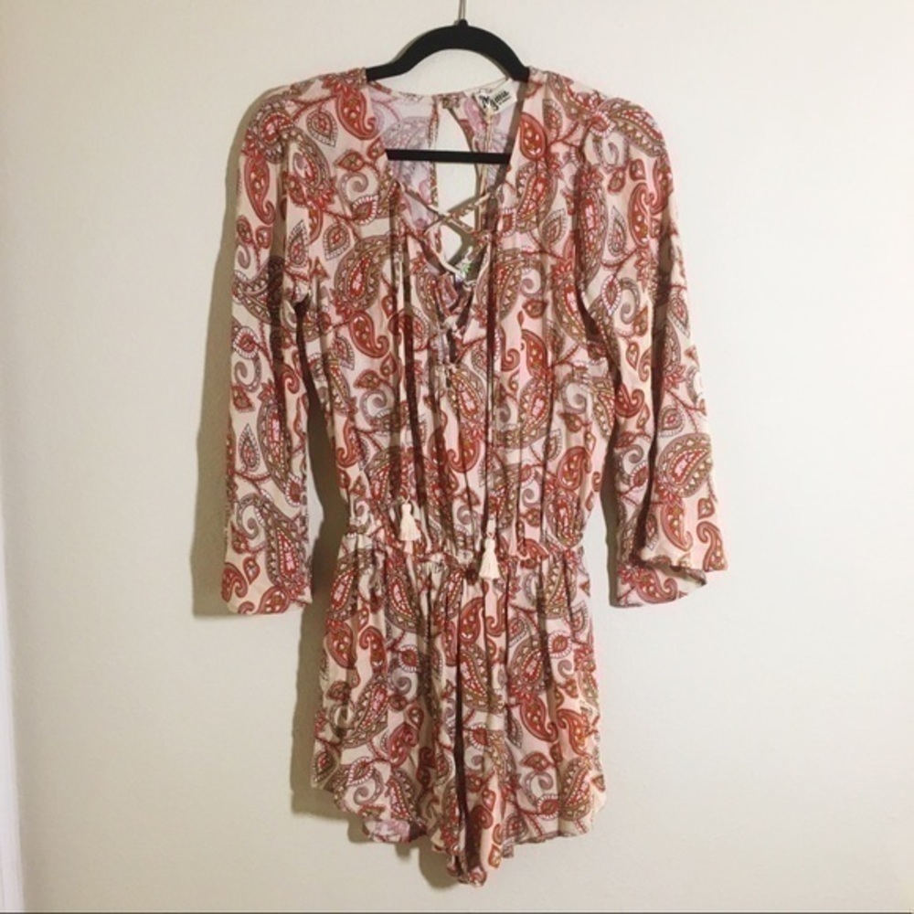 SHOW ME YOUR MUMU Paisley pattern romper NWT